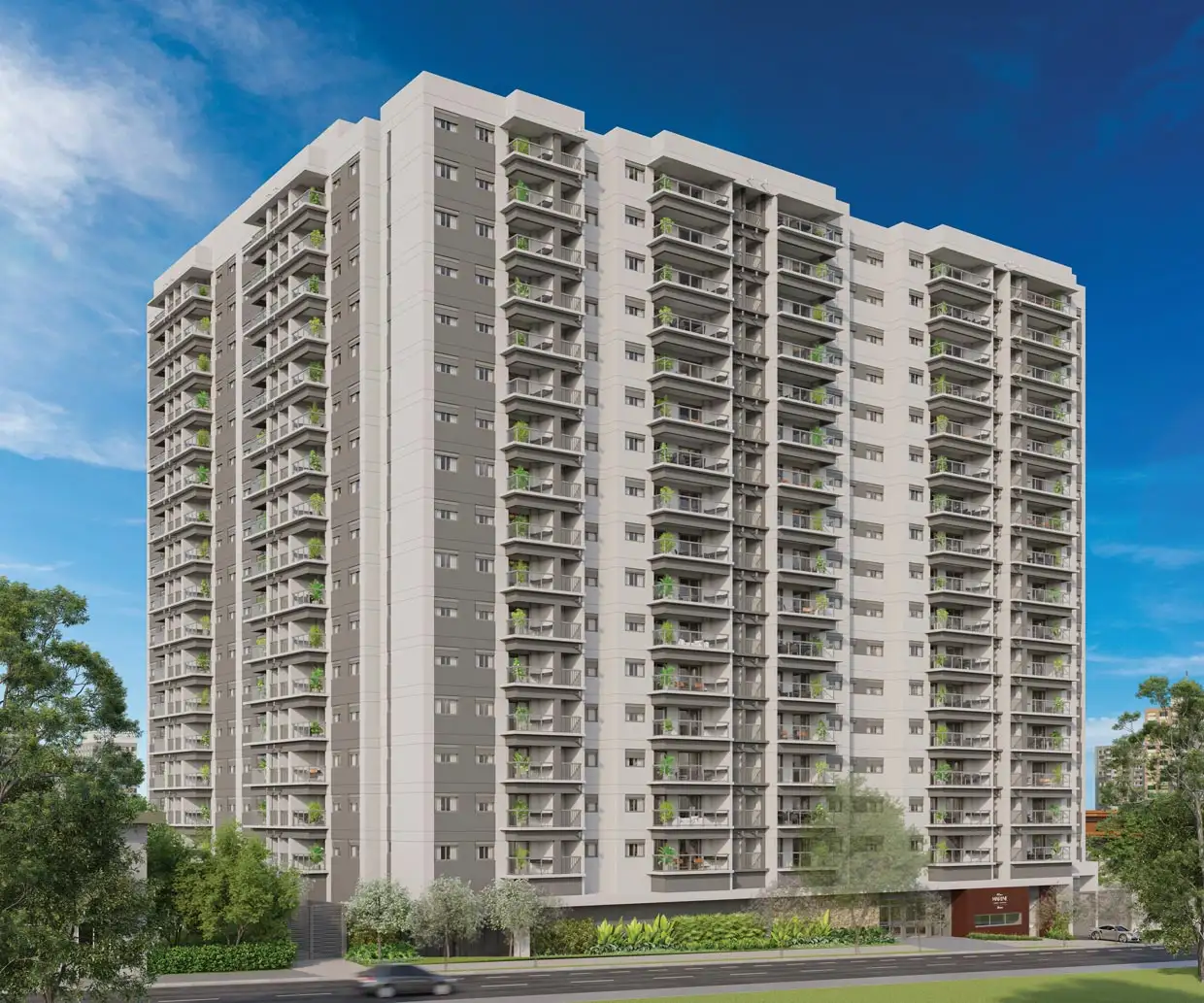 Vista de empreendimento Eztec Blue Marine em São Paulo