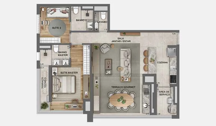 Jota Vila Mariana - Planta 1