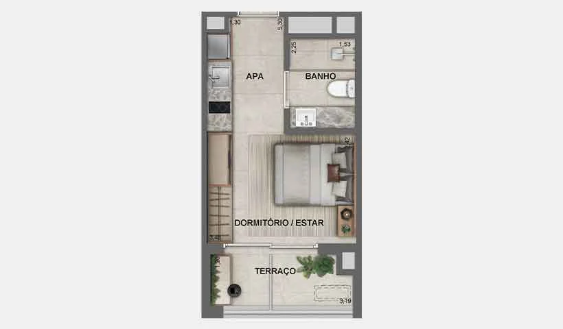 Jota Studios Vila Mariana - Planta 2