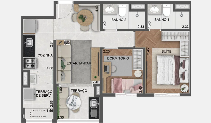 Villares Parada Inglesa - Planta 3