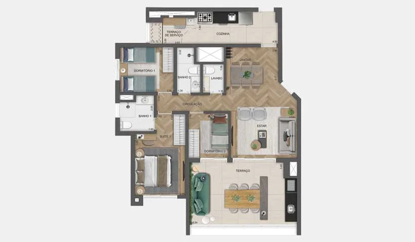 East Blue Residences - Planta 3