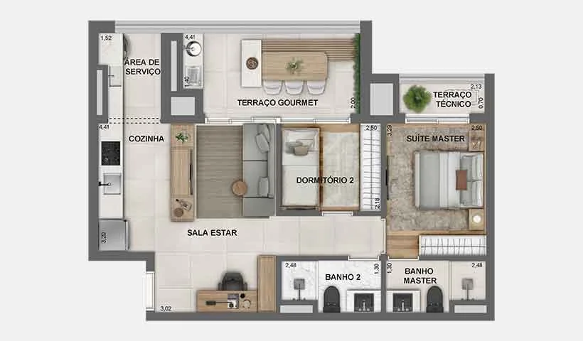 Jota Studios Vila Mariana - Planta 3