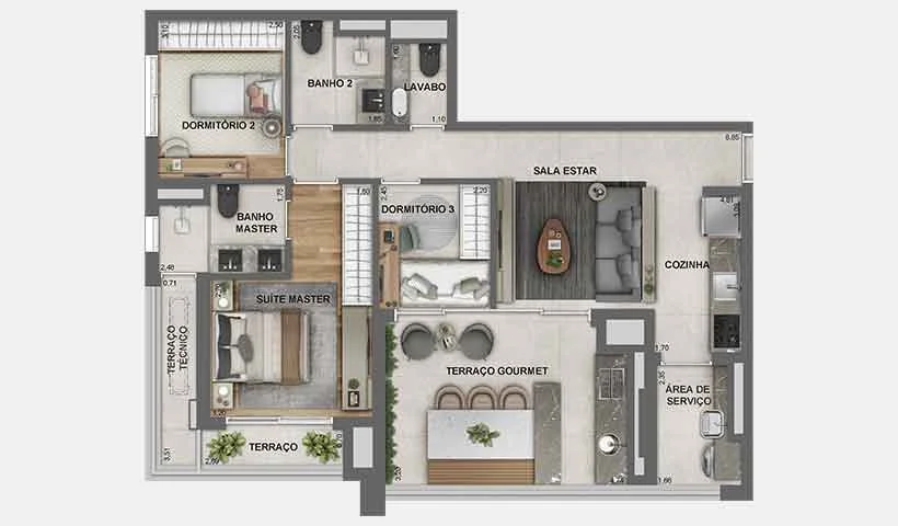 Jota Vila Mariana - Planta 4