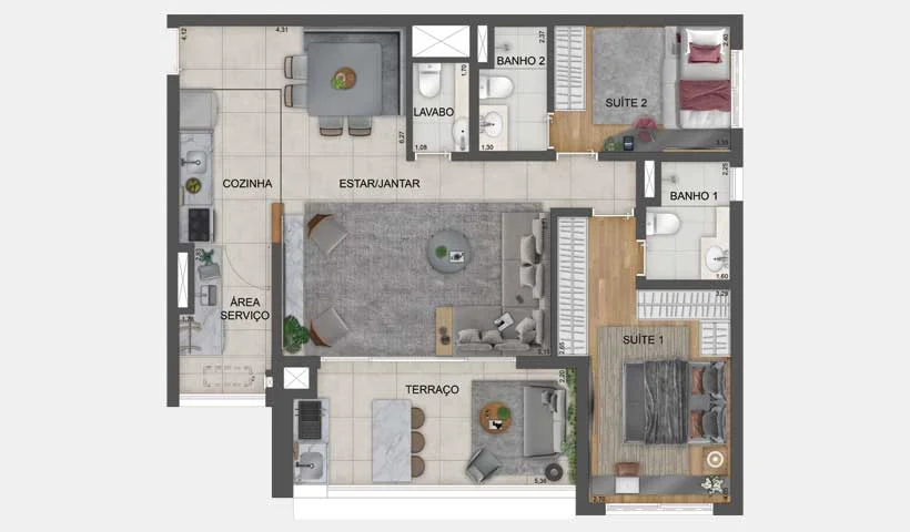 Mooca Citta Firenze - Planta 4