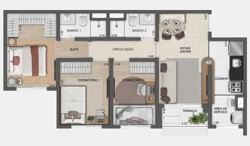 Reserva Sao Caetano Bosque - Planta 5