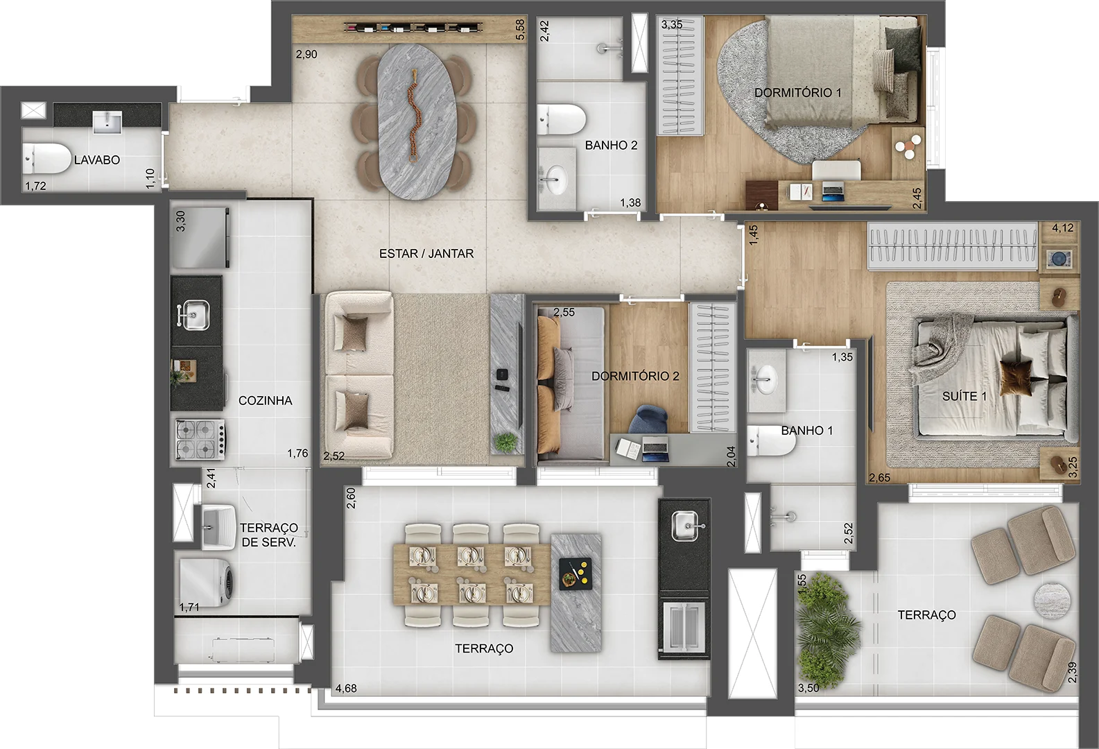 Town Residences by Lindenberg - 3 dormitórios · 100 m²
