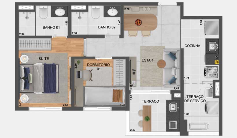 Blue Marine Home Resort - Planta 3