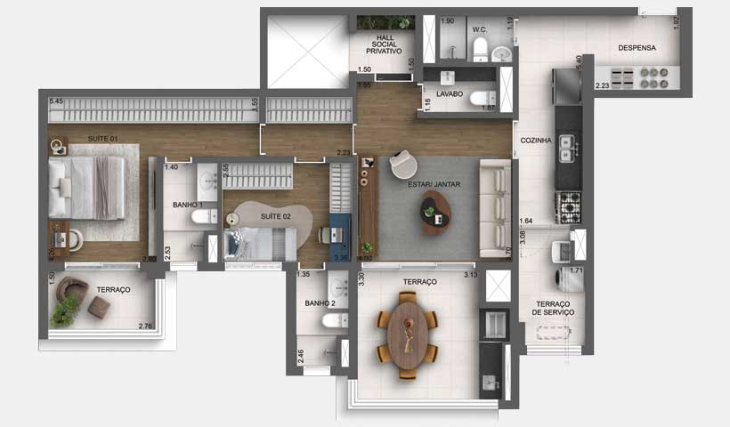 Casa Nacional Eztec - Planta 1