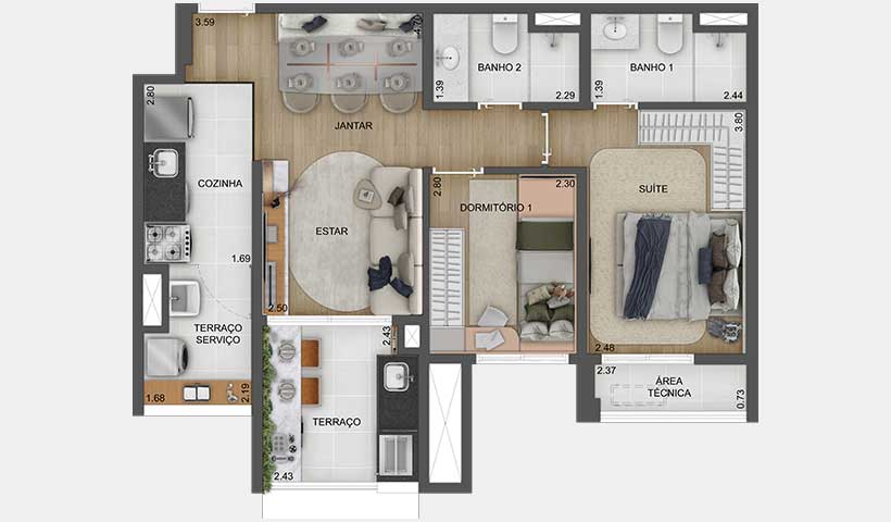 Torino Mooca Citta - Planta 3