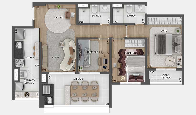 Torino Mooca Citta - Planta 4