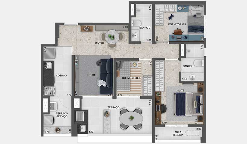 Torino Mooca Citta - Planta 5